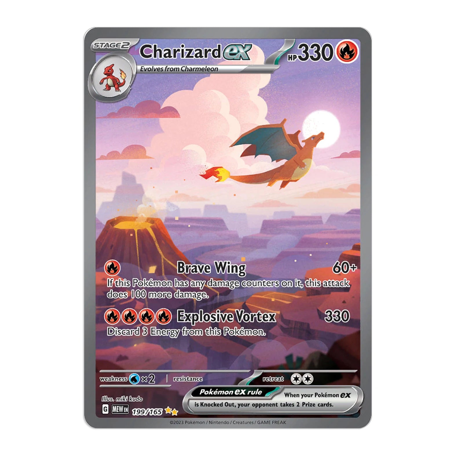 Carte Pokémon Dracaufeu EX Alternative 151