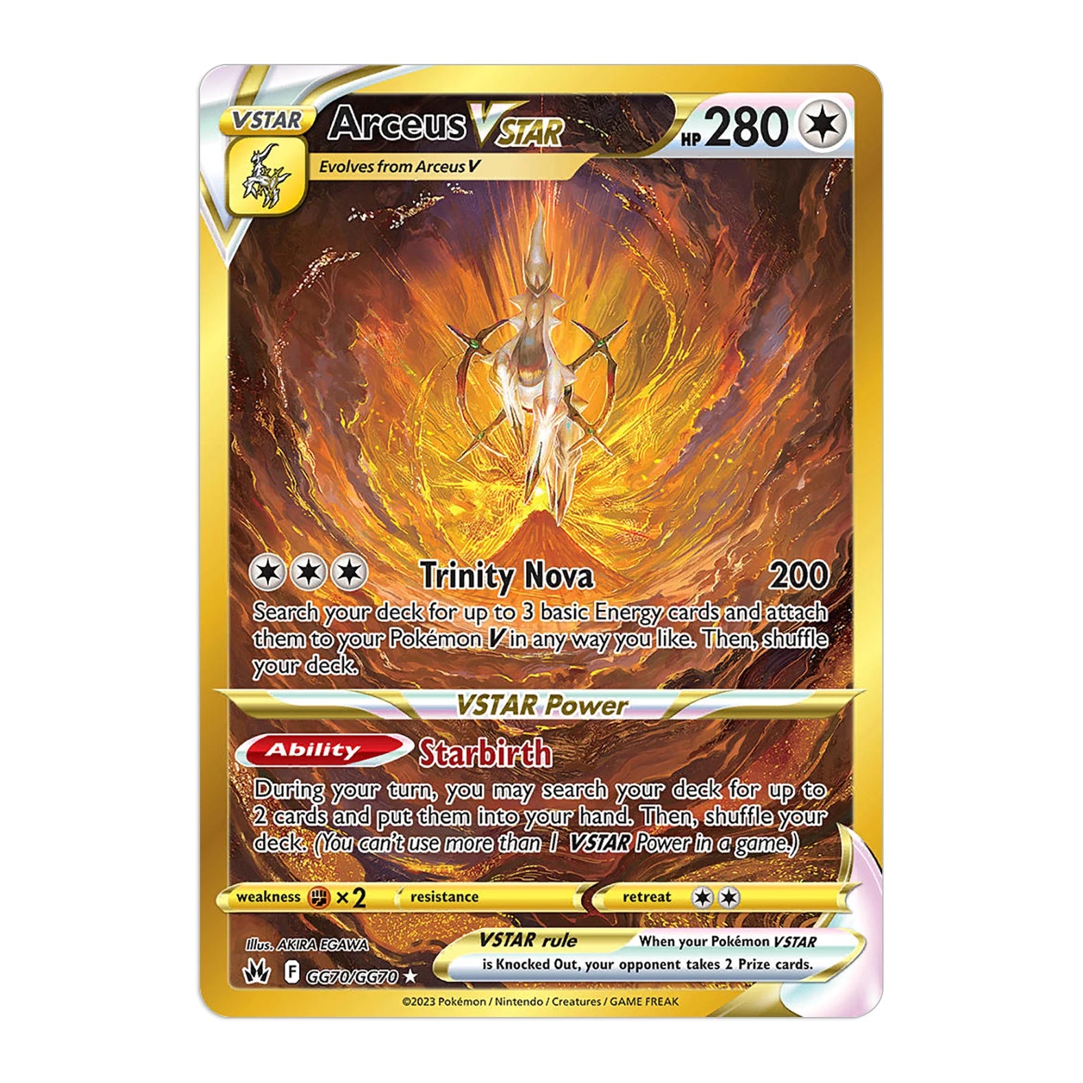 Carte Pokémon Arcaus Vmax Gold