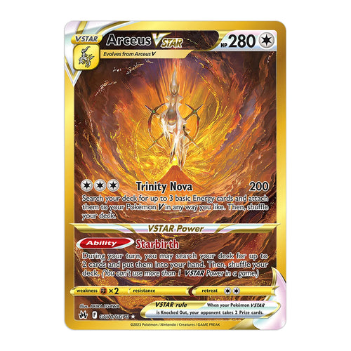 Carte Pokémon Arcaus Vmax Gold