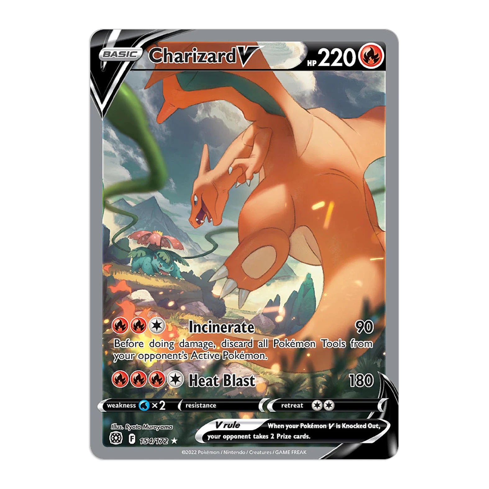Carte Pokémon Dracaufeu V Florizarre